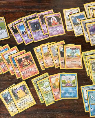 Lotto set base carte pokemon