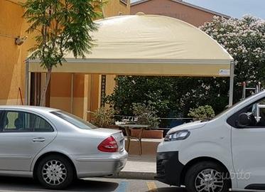 Gazebo copertura curva certificata 4x4