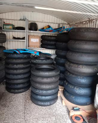 Gomme moto slick usate 