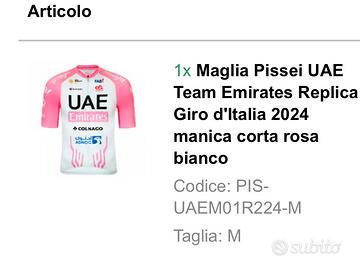 Maglia pissei uae