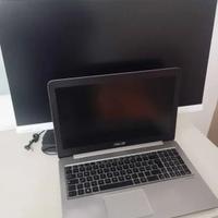 Computer PC Portatile ASUS + Monitor 27 + accessor