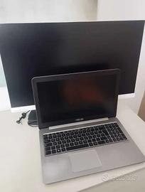 Computer PC Portatile ASUS + Monitor 27 + accessor