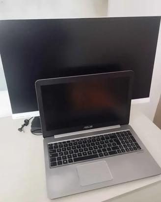 Computer PC Portatile ASUS + Monitor 27 + accessor