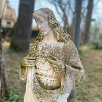 Sacro Cuore Gesù statua cemento