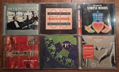 Lotto 5 album+single in cd Simple Minds
