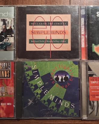 Lotto 5 album+single in cd Simple Minds