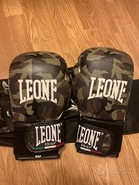 Guantoni boxe Leone mimetico varie fascette