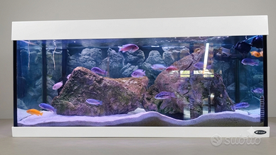 Acquario Ferplast Dubai 120 (240L) Bianco + Mobile