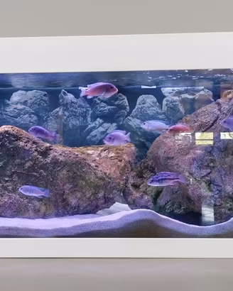 Acquario Ferplast Dubai 120 (240L) Bianco + Mobile