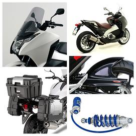 Honda Nc 700 scarico bauletto plexi ammortizzatore