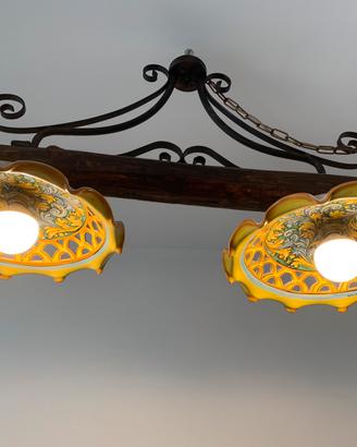 Lampadario ceramica di Caltagirone