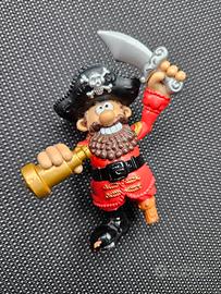 Figurine Pirate Captain Hook Red Black Toy Vintage