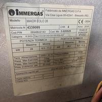 Centralina e valvola gas caldaia immergas