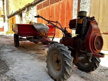 Motozappa con carrello