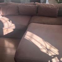 Divano letto Confalone tortora con chaise longue