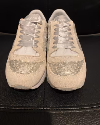 Saucony Jazz 2044-396 Bianco Paillettes Mis. 36