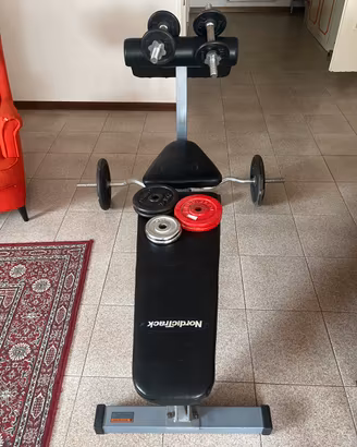 Panca NordicTrack Reclinabile+Bilanciere e manubri
