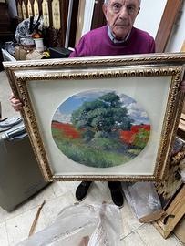 Quadro Val d'Orcia "Campagna in Fiore"