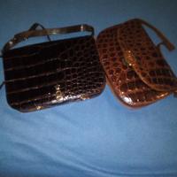 Borse vintage   coccodrillo  Nieri Argenti