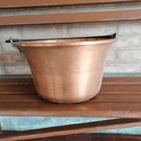 Paiolo in rame con manico ad arco