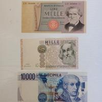 Lotto 3 banconote qfds 