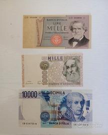 Lotto 3 banconote qfds 