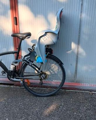 Porta pacchi bici decathlon più seggiolino bimbo