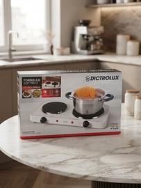 fornello elettrico a doppia piastra Dictrolux