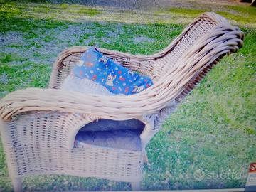 poltrona in rattan