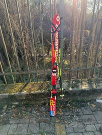 Sci Salomon 130cm + bacchette cober