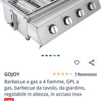 barbecue da tavolo a gpl