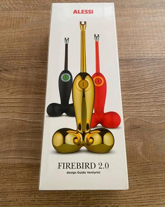 Alessi firebird 2.0 accendino elettrico gold
