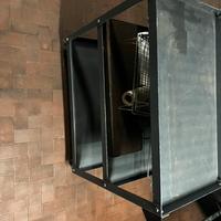 Carrello da officina in metallo- con ruote- 3piani