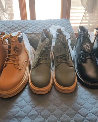 SCARPE SCARPONCINI INVERNALI STILE ANFIBI