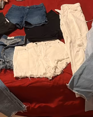 Lotto 10 Jeans XS (lunghi e corti) ragazza