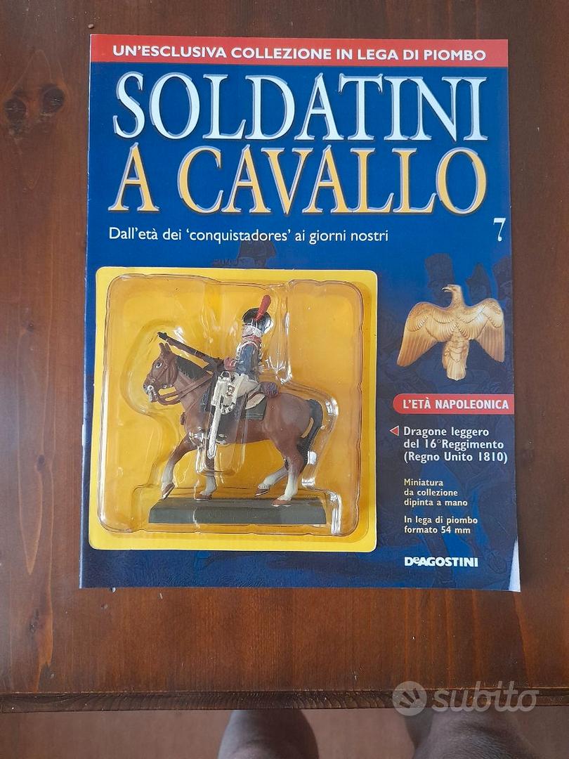 SOLDATINO E CAVALLO DEL PRADO Sicolo Norman knight 12 CBH084 di piombo