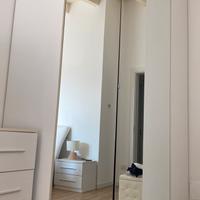 Cabina armadio angolare con specchio