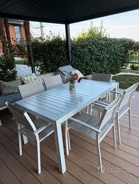 Set da Giardino tavolo sedie e lettini