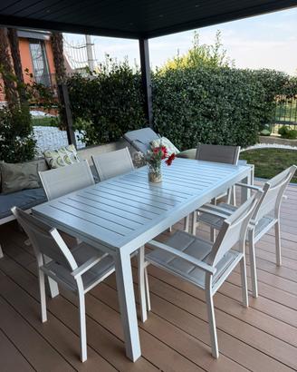 Set da Giardino tavolo sedie e lettini