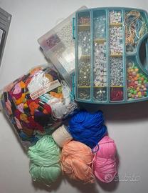 Set materiale per bracciali + zaino