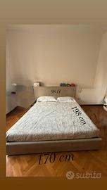 Letto matrimoniale contenitore.