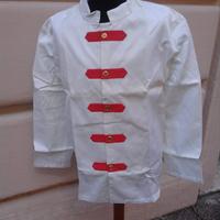 Giacca servizio collo coreana alamari rossi 52 54