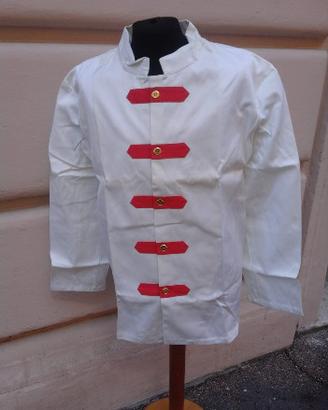 Giacca servizio collo coreana alamari rossi 52 54
