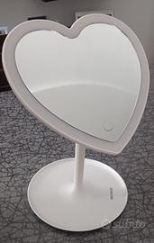 Specchio cuore con LED Brandani 