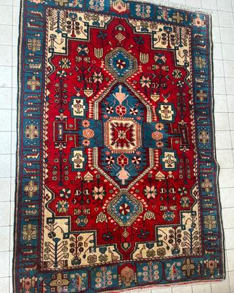 Tappeto persiano vintage annodato a mano 210x140