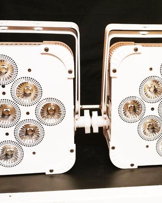 Coppia Par Led BATTERIA 9x18w Wireless DMX Wi-Fi