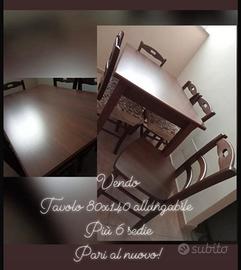 Tavolo e 6 Sedie