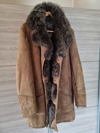 cappotto in montone shearling da uomo 