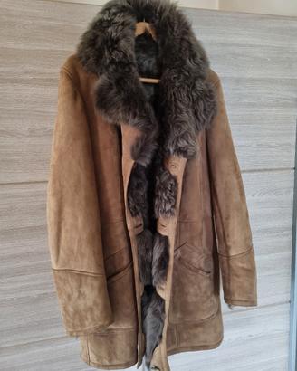 cappotto in montone shearling da uomo 