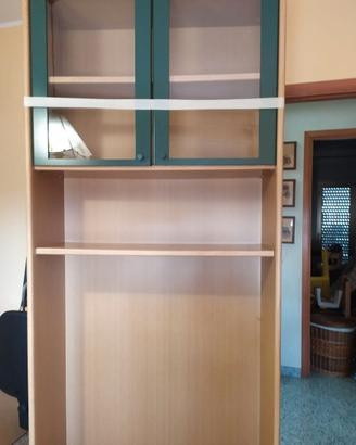 2 Vetrinette/parete attrezzata per letto